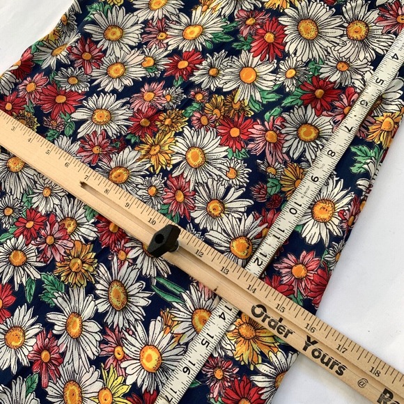 Reformation Ace Two Piece Top Skirt 2 XS Floral Midi Cropped Daisy Retro Groovy - Picture 4 of 8